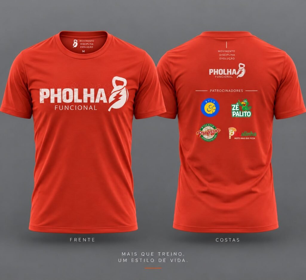 Camisa Funcional — Laranja claro — G