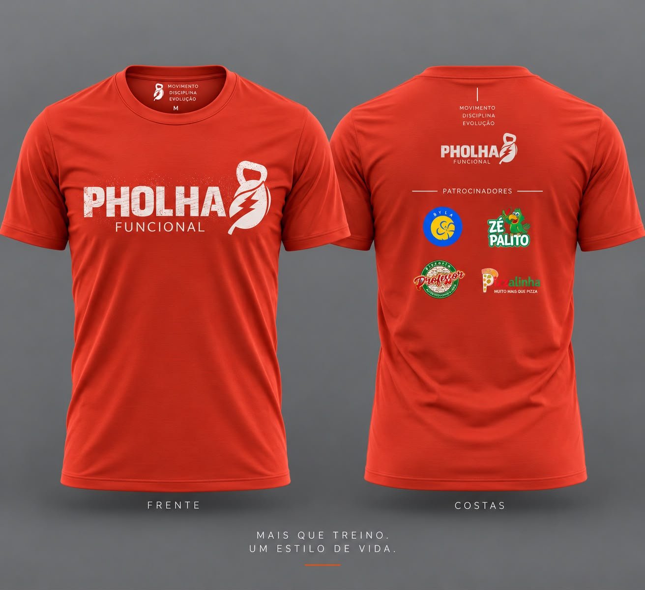 Camisa Funcional — Laranja claro — P