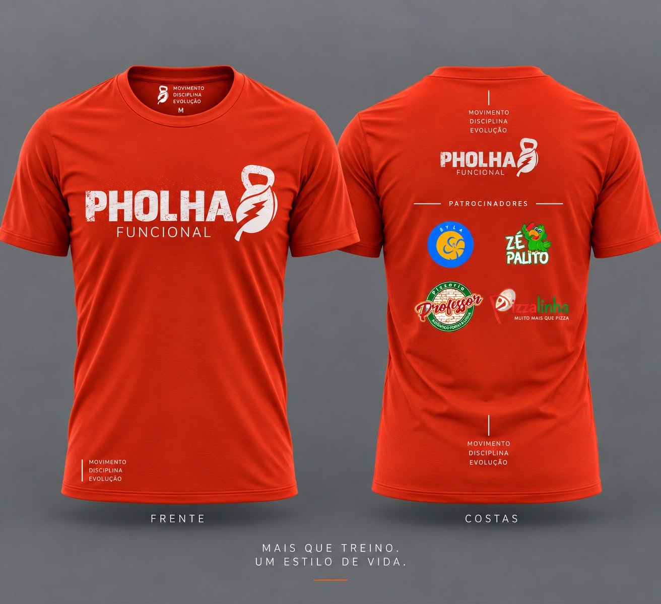 Camisa Funcional — Laranja escuro — M
